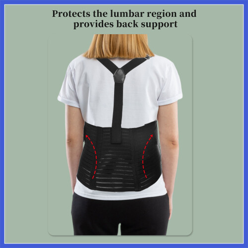 Pregnancy Belly Support Belt with Shoulder Strap Black 2