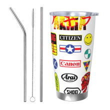 Tazza termica da viaggio Akira da 20 once in acciaio inossidabile con isolamento sottovuoto