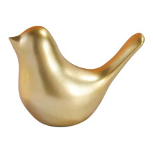 Gold Small Bird Statue Modern Home Decor Medium