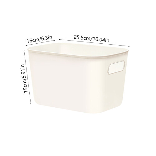 Plastic Storage Bins with Handles 10.04x6.3x5.91 in 4 pcs 2