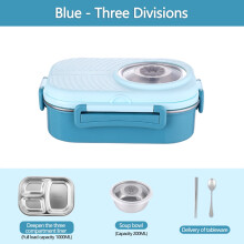 Lunchbox aus Edelstahl mit Suppenschüssel, 2-teilig