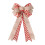 Christmas Tree Topper Bow Red Stripe 18 Inch 1