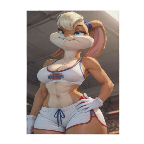 Lola Bunny plush throw blanket 80" x 60"