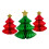 Honeycomb Paper Christmas Tree Decor 3 pcs 1