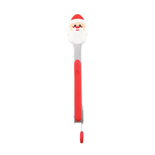 Prendedores de alimentos em aço inoxidável com estampa de desenho animado, 25 cm (10 polegadas)