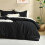 Black Comforter Set Twin/Twin XL 2-Piece Lightweight 4