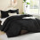 Black Comforter Set Twin/Twin XL 2-Piece Lightweight 2