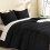 Black Comforter Set Twin/Twin XL 2-Piece Lightweight 5