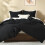 Black Comforter Set Twin/Twin XL 2-Piece Lightweight 3