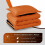 Twin Comforter Set Orange Black 2-Piece 66x92 in 5