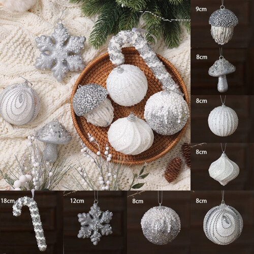 Christmas balls silver wedding champagne decoration 4