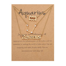 TrueClos star sign necklace set for women 3 pcs