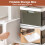 Faltbare Aufbewahrungsbox mit Deckel, 3er-Pack, stapelbar, Kunststoff 7