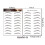 Eyebrow Stickers Waterproof Eco-Friendly 10 Pcs 2