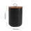 Ceramic Airtight Storage Canister Matte Black 1300ml 2