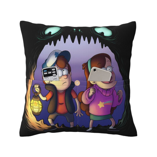 Μαξιλαροθήκες Gravity Falls Linen Throw 20x20 ίντσες, συμβατές με διακοσμητικά τετράγωνα