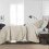 Light Beige Twin Quilt Set 68x90 Inch 2-Piece 4