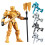 Set de figurine robot T13, auriu, 13 piese 3