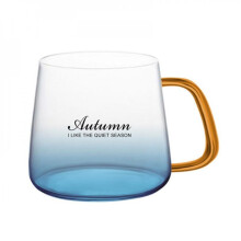 Patgoal Cloud Sea Gradient Glass Cup with Handle 350ml
