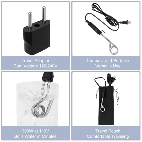 Immersion Cup Heater 300W 120/240V Dual Voltage 2
