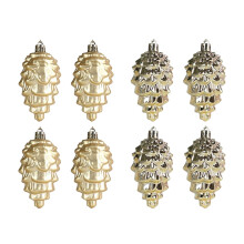 Gold Christmas Ball Pendant 8 pcs 3.51 inch