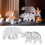Molde de silicona para velas con forma de oso polar, resistente y multiusos. 5