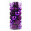 Purple Christmas Baubles 6cm 24 pcs 1