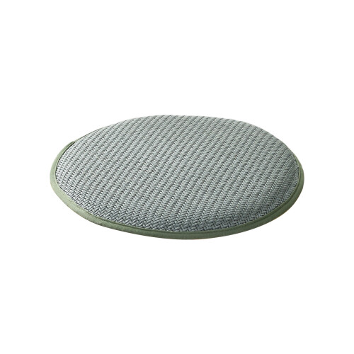 Round Solid Wood Stool with Thick Cushion12-inch 1