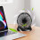 Ventilateur de bureau 3 vitesses rechargeable USB 16,8 x 14 cm 6