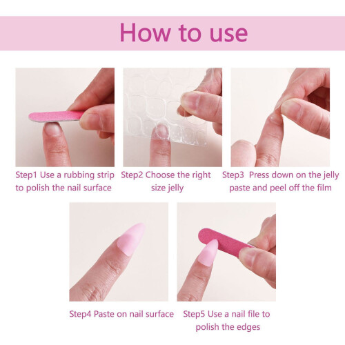 Uñas postizas desmontables (24 unidades) 2