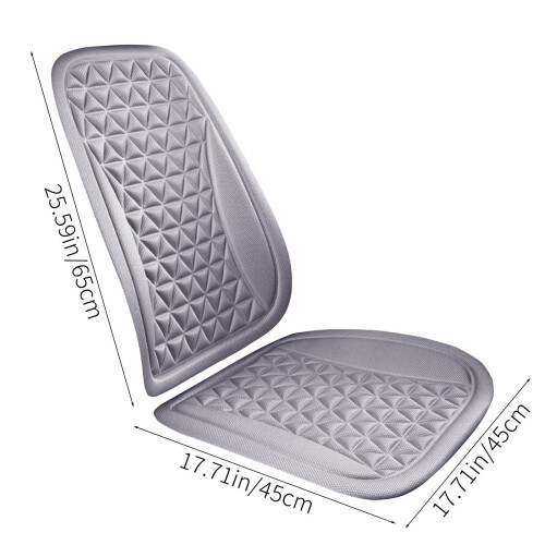 Ventilated Car Seat Cushion with Backrest 1pc 2