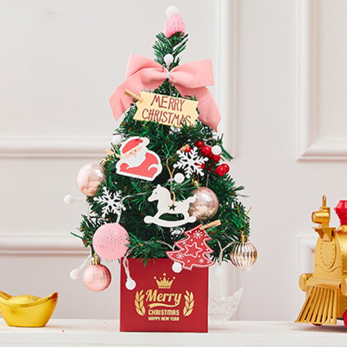 Staron small Christmas tree with lights and accessories red