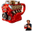 Retro Engine kaffekrus rustfritt stål dobbelvegget 355 ml 1