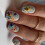 Unhas postiças quadradas curtas com flores 3D, 24 peças 8