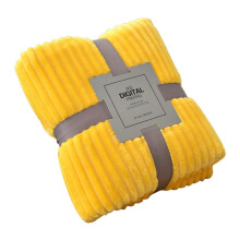 Velvet Throw Blanket Coral Yellow 50x70 cm