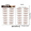 Eyebrow Stickers Waterproof Eco-Friendly 10 Pcs 2