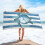 Strandhanddoek van microvezel, extra groot, 29 x 59 inch 2