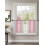 Sheer Curtains Pink-Gray Gradient Stripe Light Filtering 2