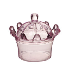 Wedding candy box pink round 12 pcs