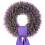 Guirlanda artificial de eucalipto dobrável de 60 cm (24 polegadas) roxa 8