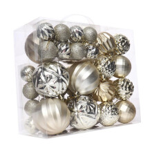 Christmas Balls Champagne Gold 46 pcs