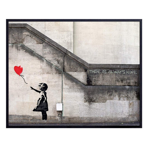 Pôster de grafite de rua do Banksy, impressão 24x36 polegadas