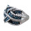 YUEHAO blue sapphire ring for women 925 silver 1