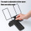 Foldable Metal Reading Stand Black 7.1in 3-Angle 5
