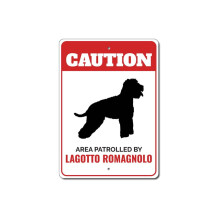 Lagotto Romagnolo Varningsskylt i metall, 20x30 cm