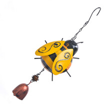 Carillon éolien abeille, petite clochette ornementale suspendue pour jardin avec