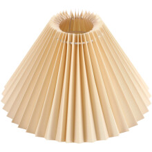Abat-jour plissé en tissu pour lampe de table ou murale