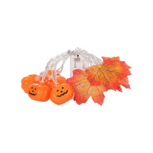Maple Leaf Pumpkin String Lights Indoor Outdoor 36 ft