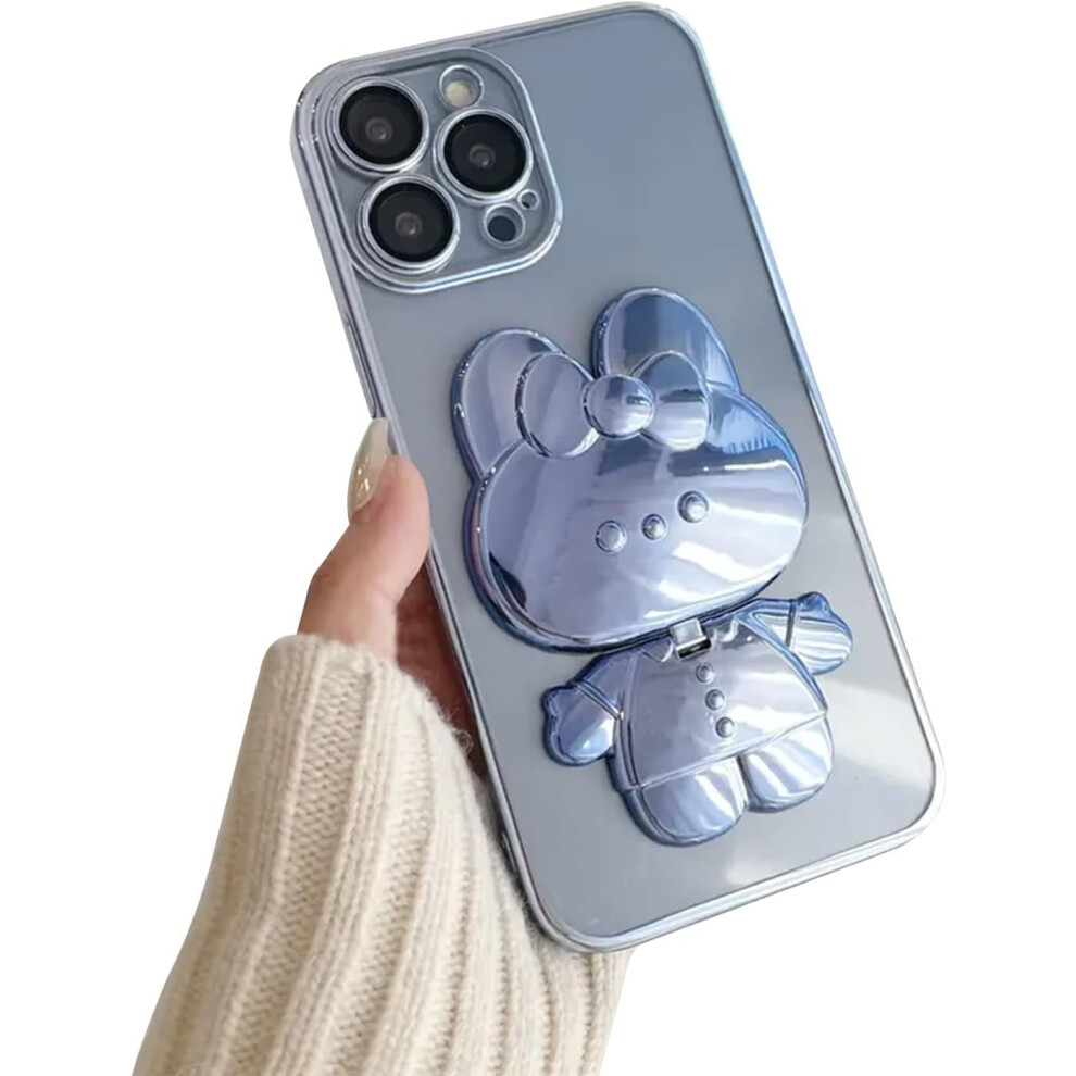 Bunny Stand Case For Iphone 14 Clear Tpu Blue 301029619083
