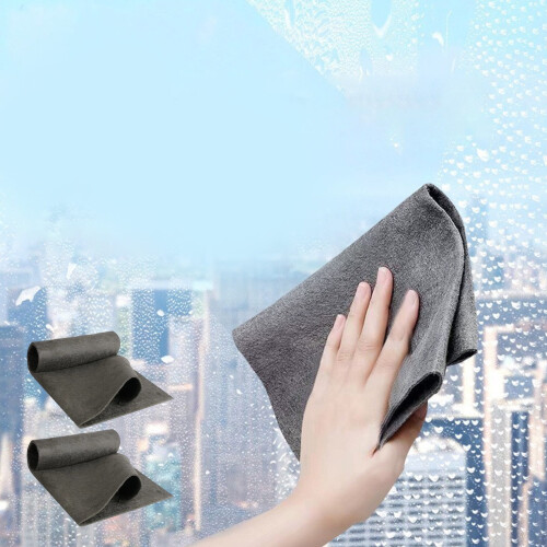 Glass Wiping Rag Non-Streak Microfiber Towel 2-Pack
